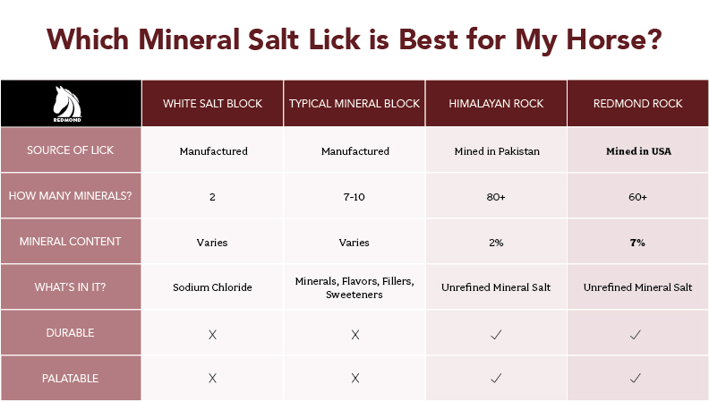 Comparison of which horse salt block or rock salt is best for horses?