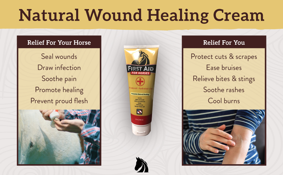 bentonite clay horse wound care